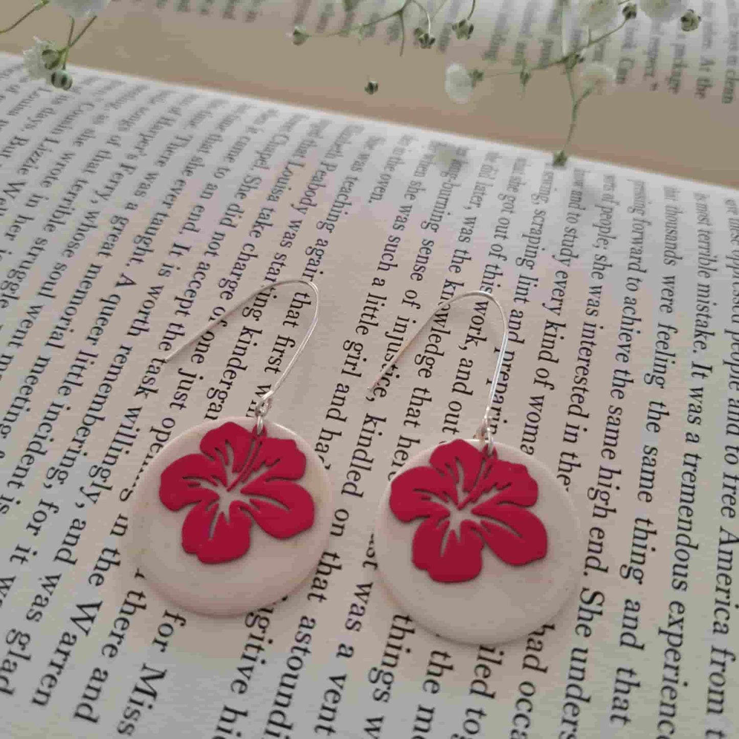 Hibiscus Drop Earrings