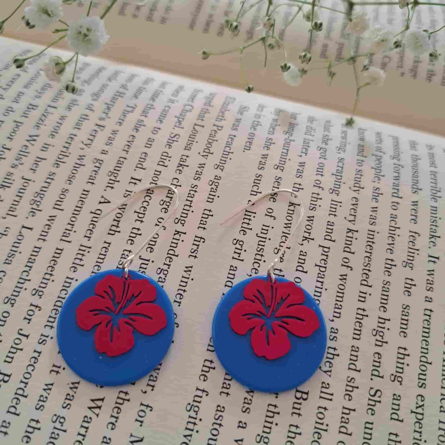 Hibiscus Drop Earrings
