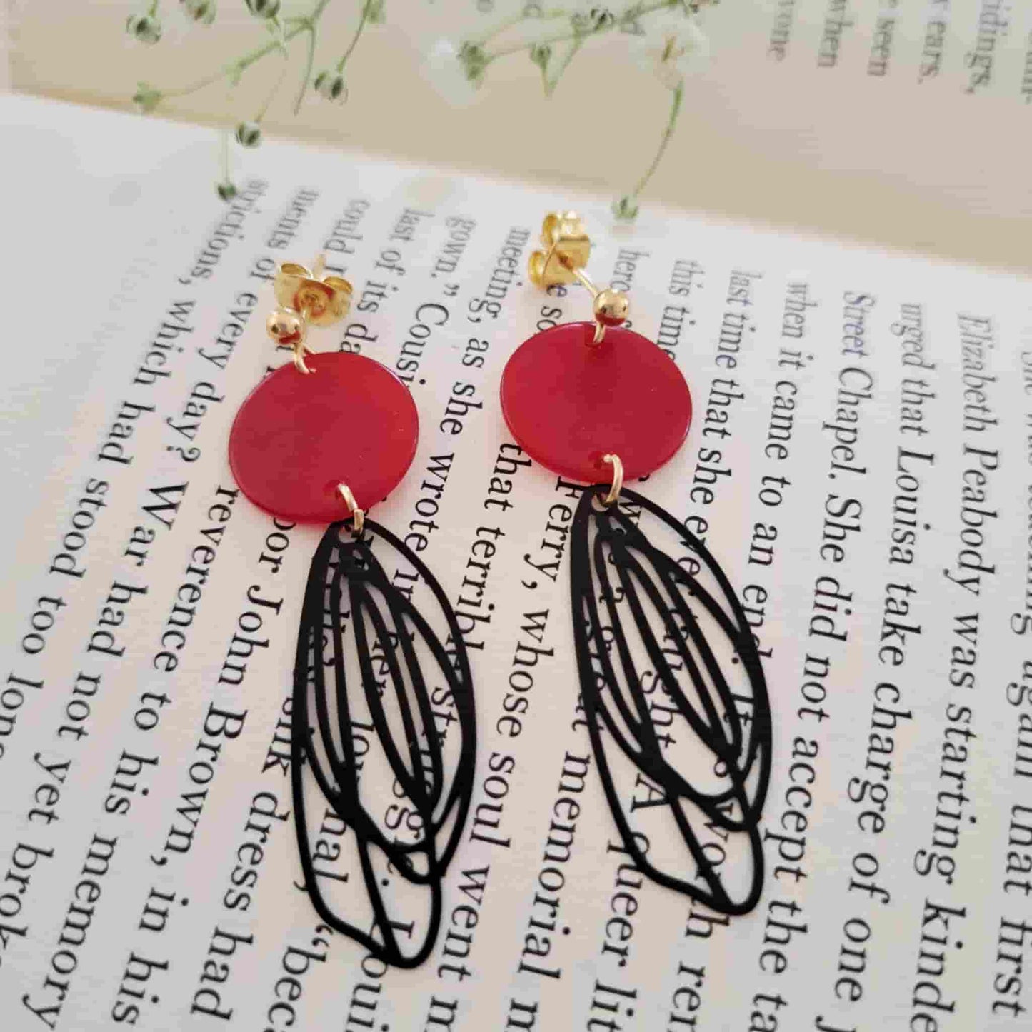Butterfly Wing Charm Earrings