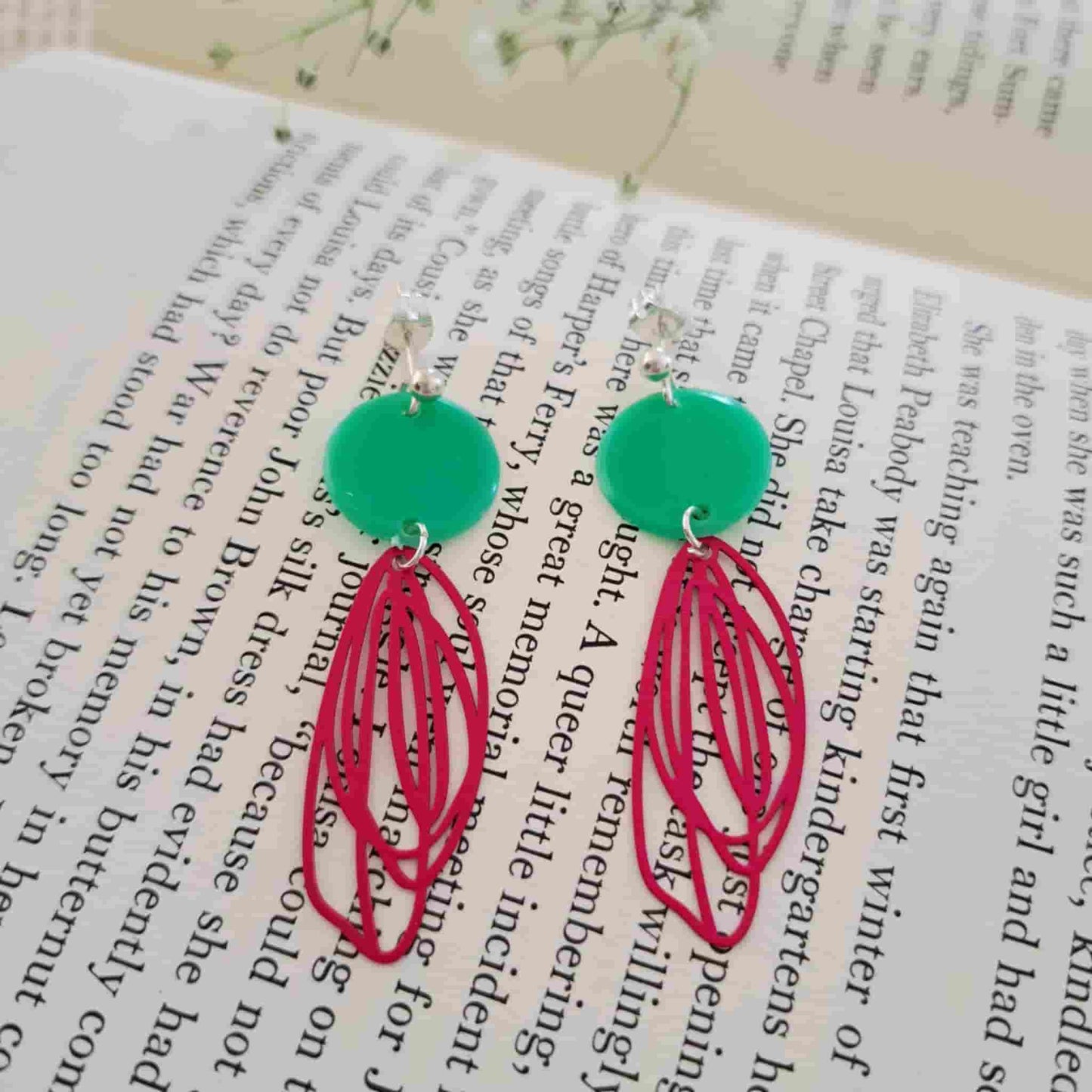 Butterfly Wing Charm Earrings
