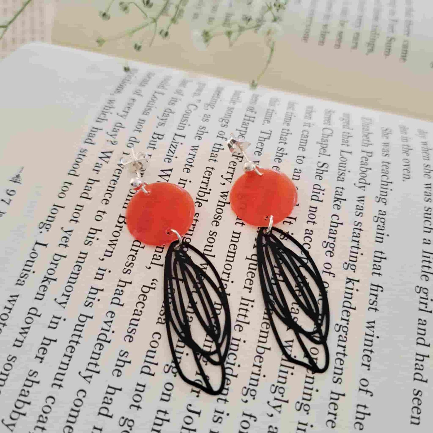 Butterfly Wing Charm Earrings