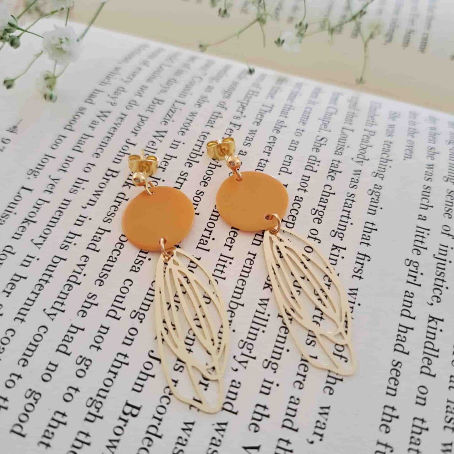 Butterfly Wing Charm Earrings