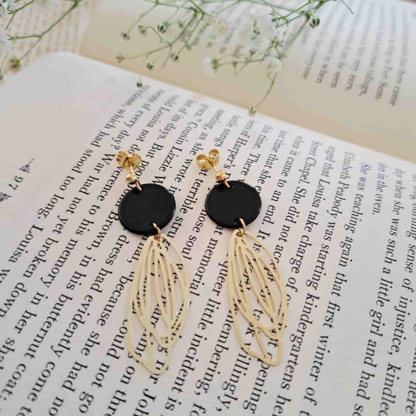 Butterfly Wing Charm Earrings