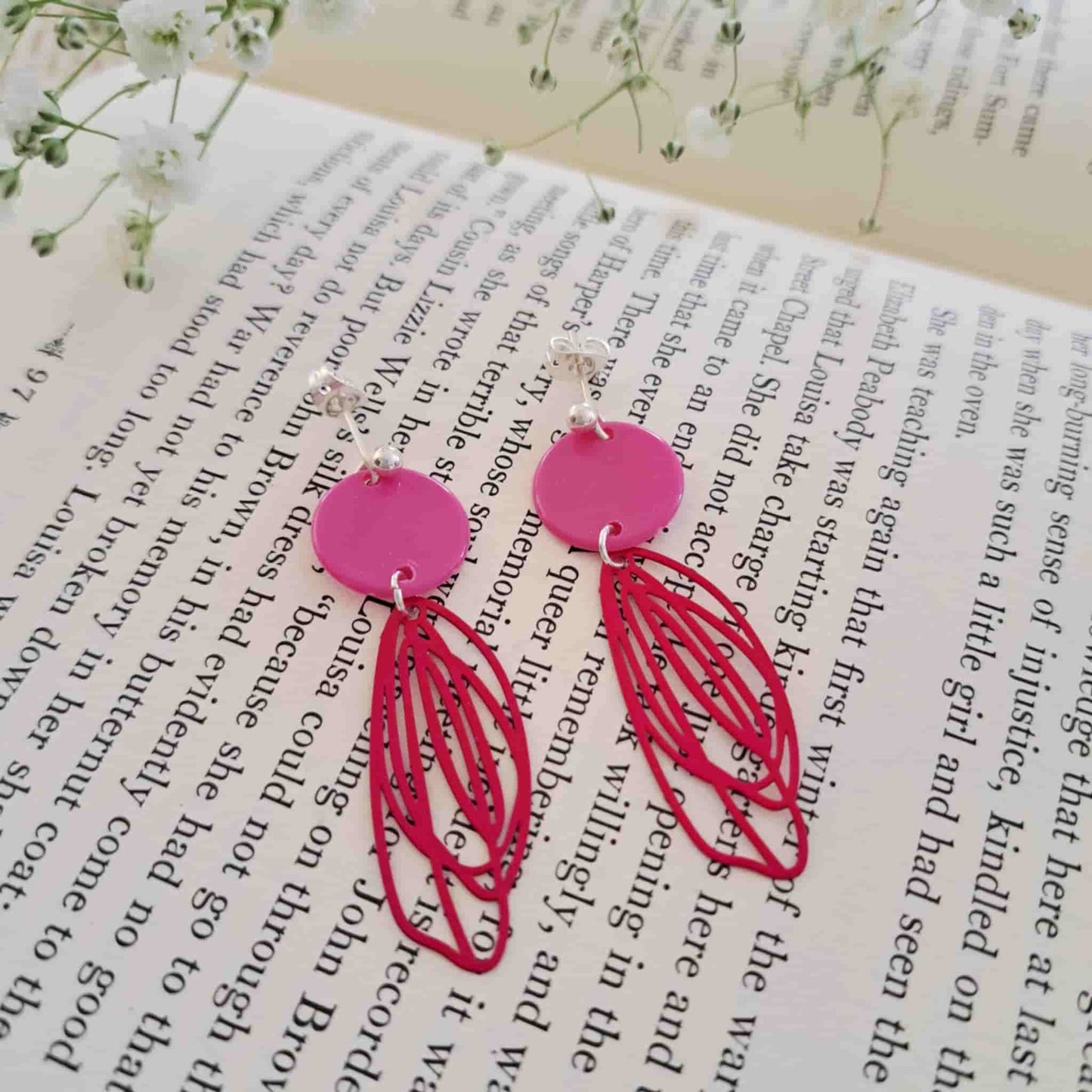 Butterfly Wing Charm Earrings