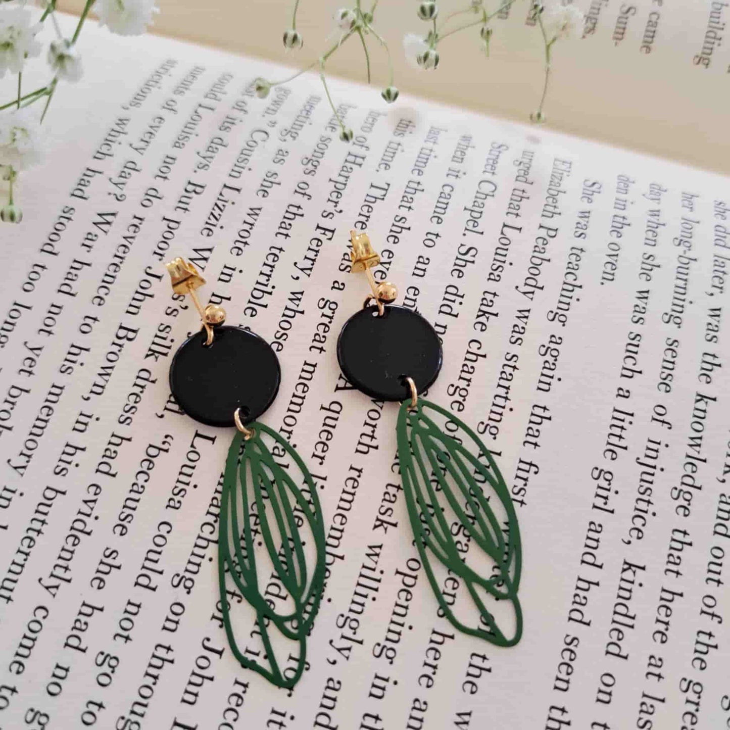 Butterfly Wing Charm Earrings