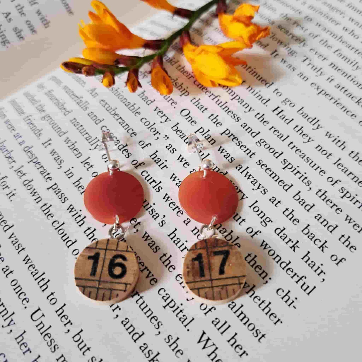 Vintage Ruler Earrings