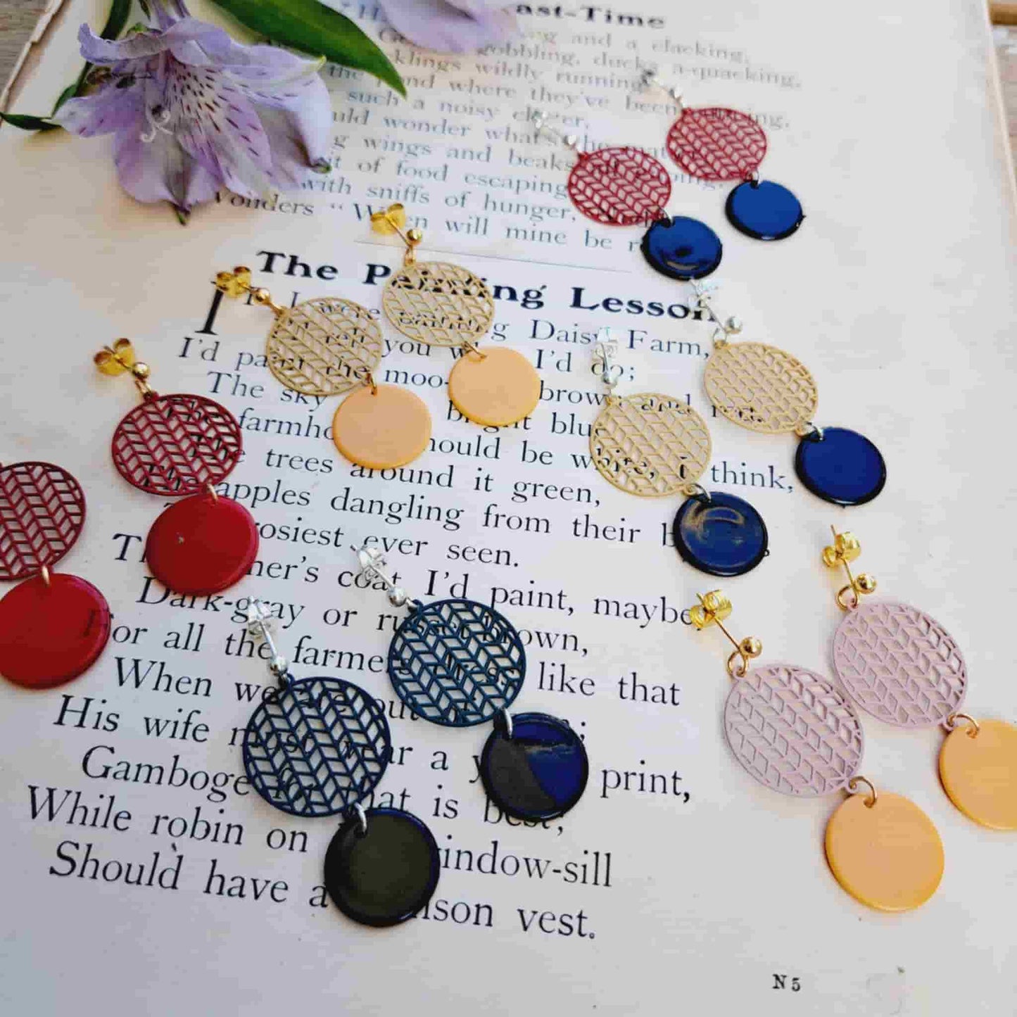Geometric Filigree Earrings