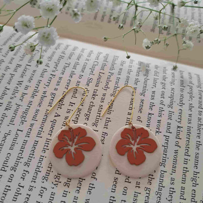 Hibiscus Drop Earrings