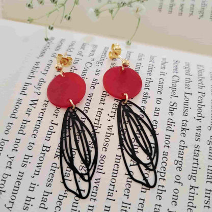 Butterfly Wing Charm Earrings