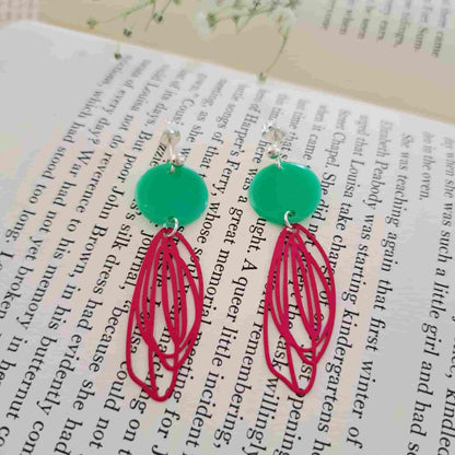 Butterfly Wing Charm Earrings