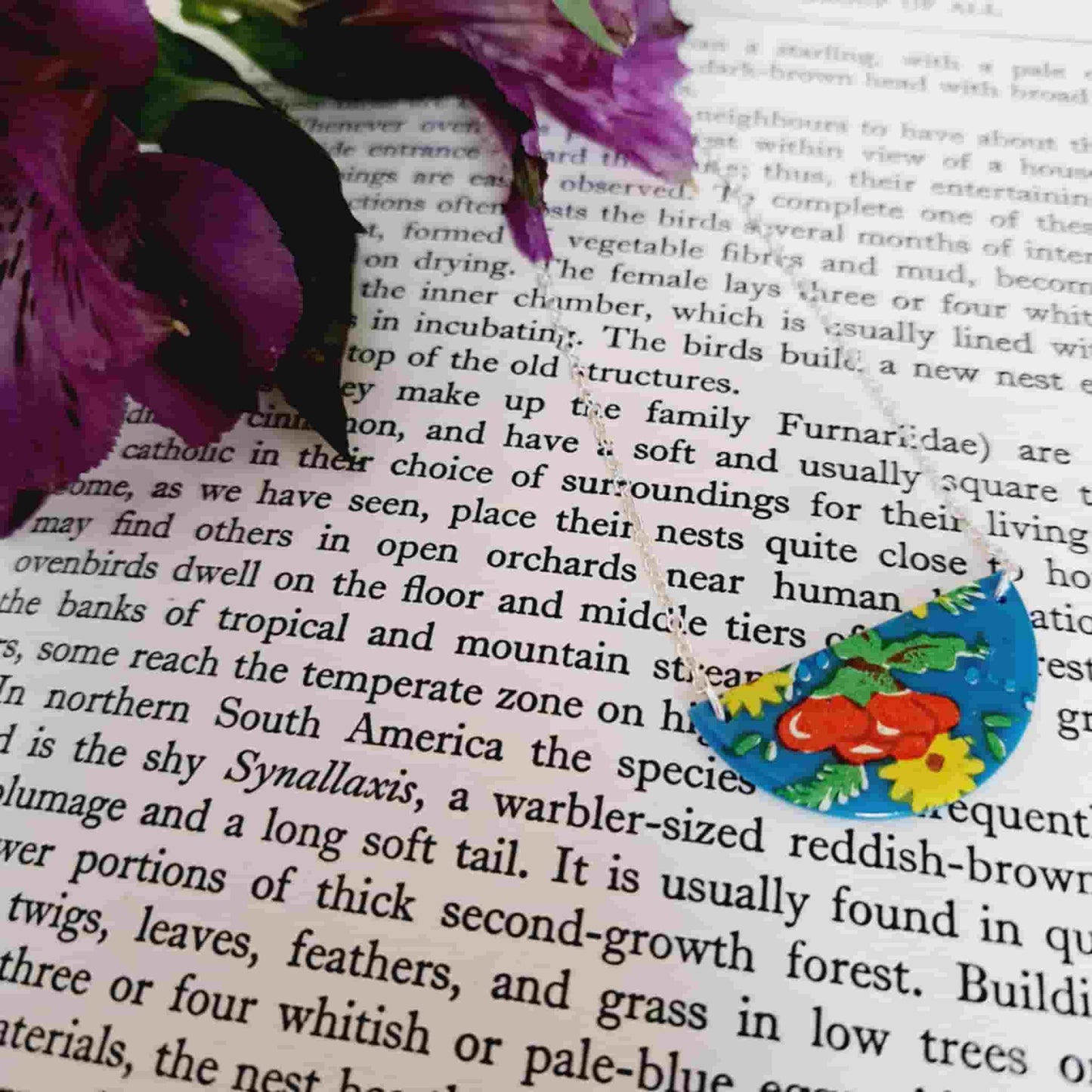 Vintage Floral Segment Necklace