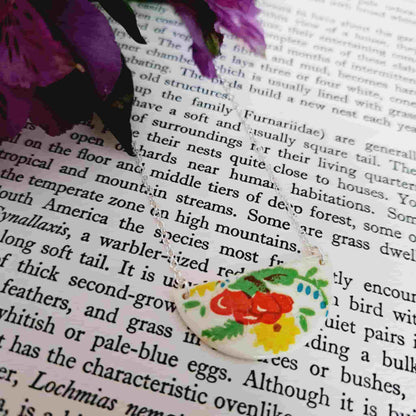 Vintage Floral Segment Necklace