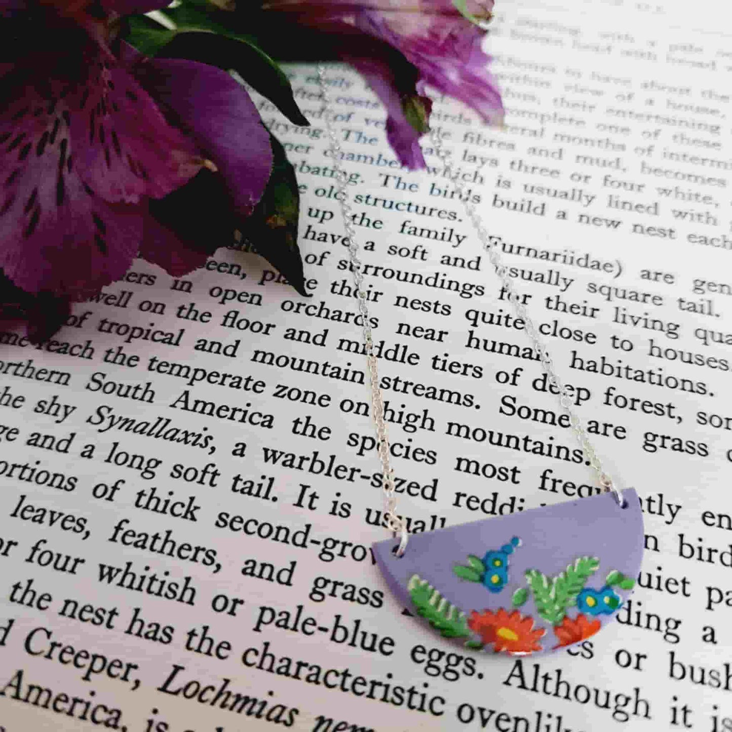 Vintage Floral Segment Necklace