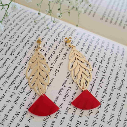 Leaf Drop Earrings