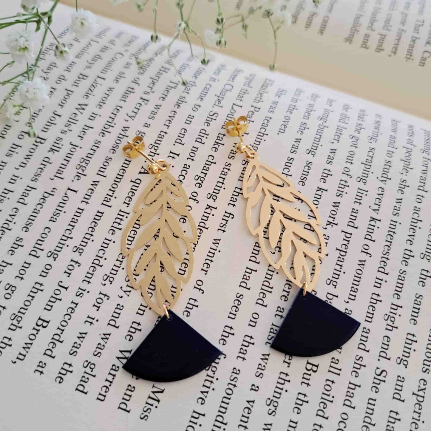 Leaf Drop Earrings
