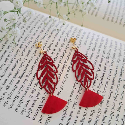 Leaf Drop Earrings