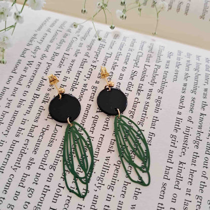 Butterfly Wing Charm Earrings