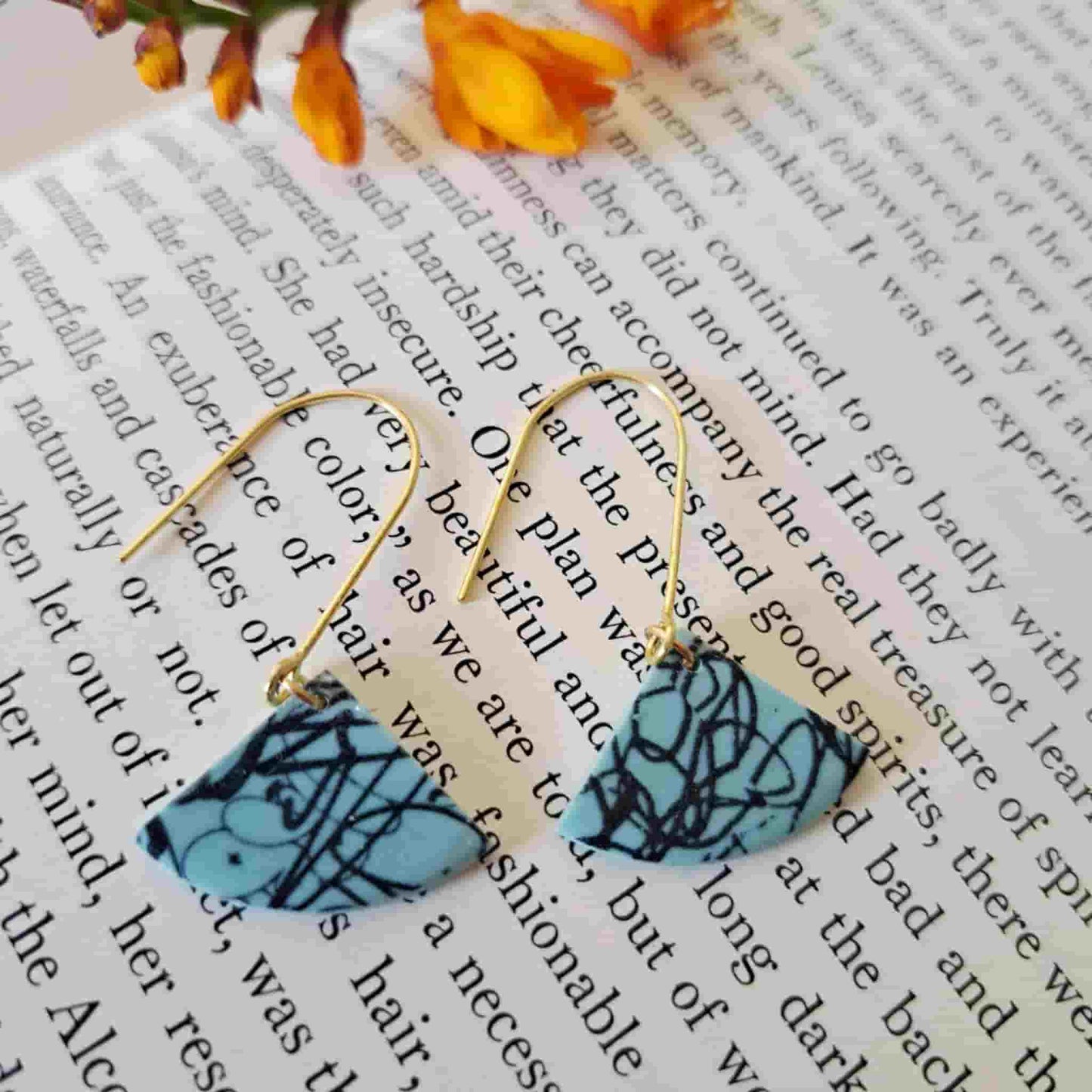 Scribble Drop Earrings
