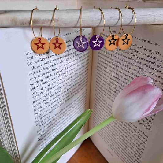 Star Hoop Earrings