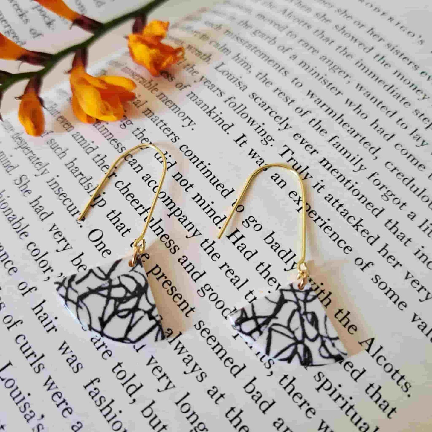 Scribble Drop Earrings
