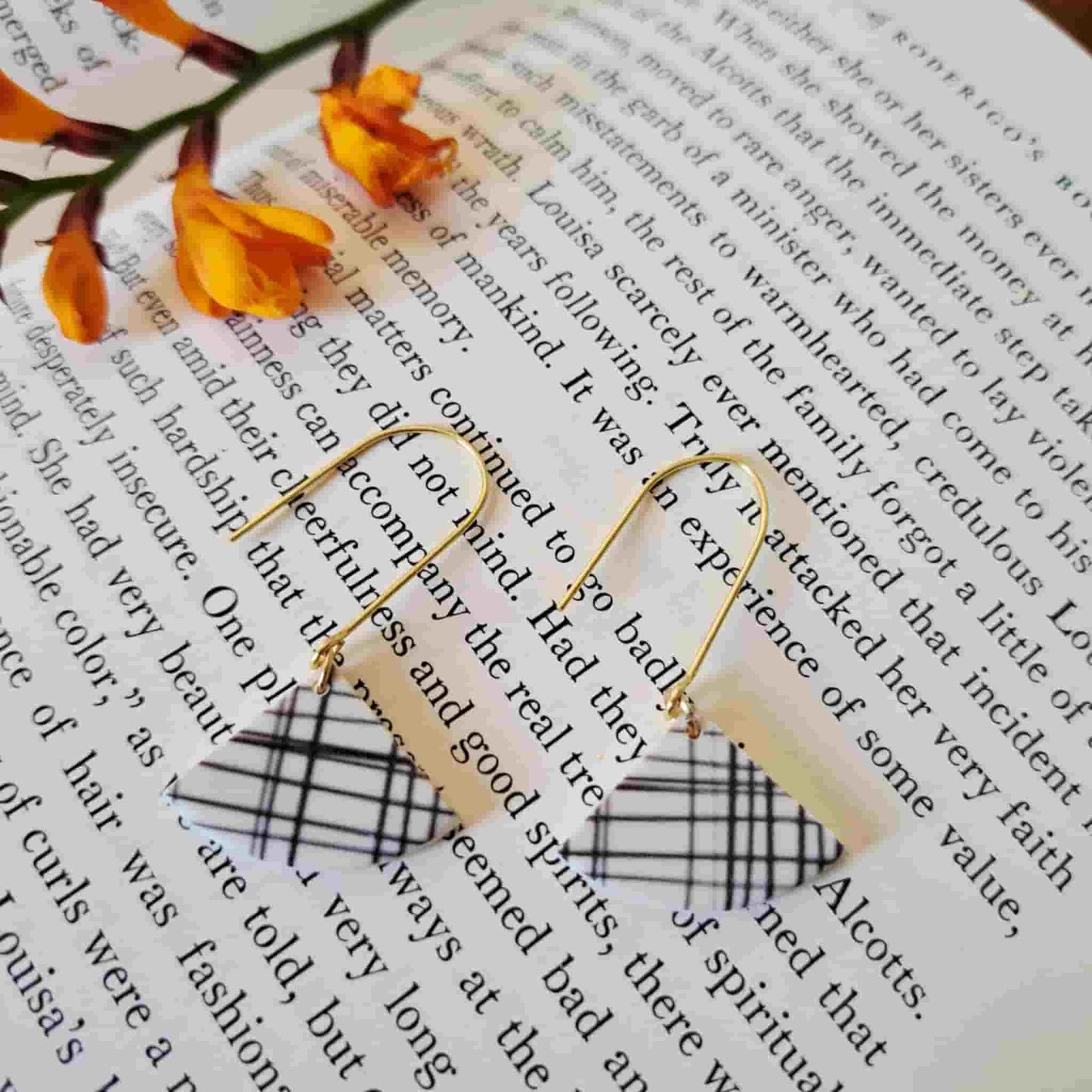 Scribble Drop Earrings