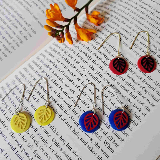 Tiddlywink Leaf Drop Earrings