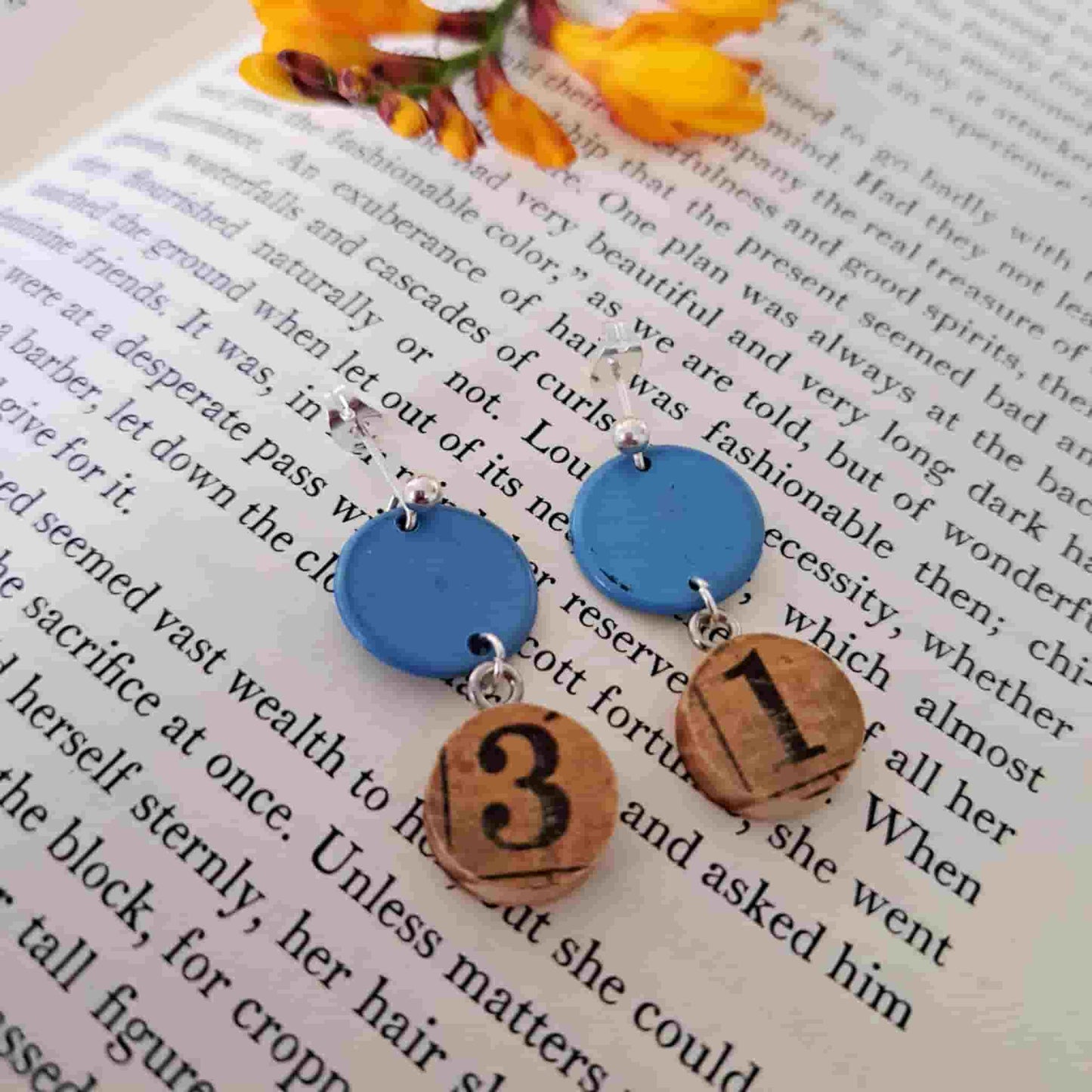 Vintage Ruler Earrings