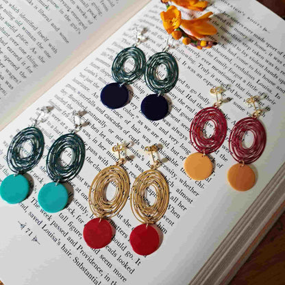 Swirl Charm Tiddlywink Earrings