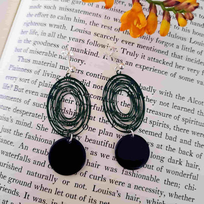 Swirl Charm Tiddlywink Earrings