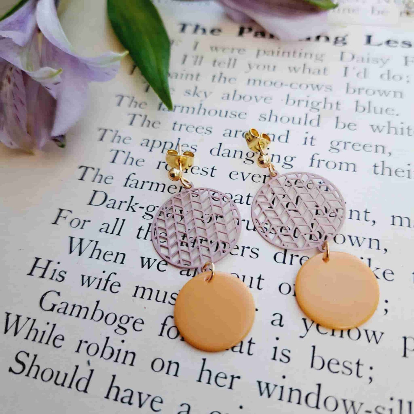 Geometric Filigree Earrings