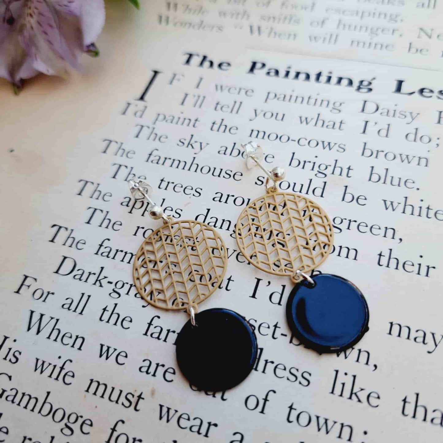 Geometric Filigree Earrings