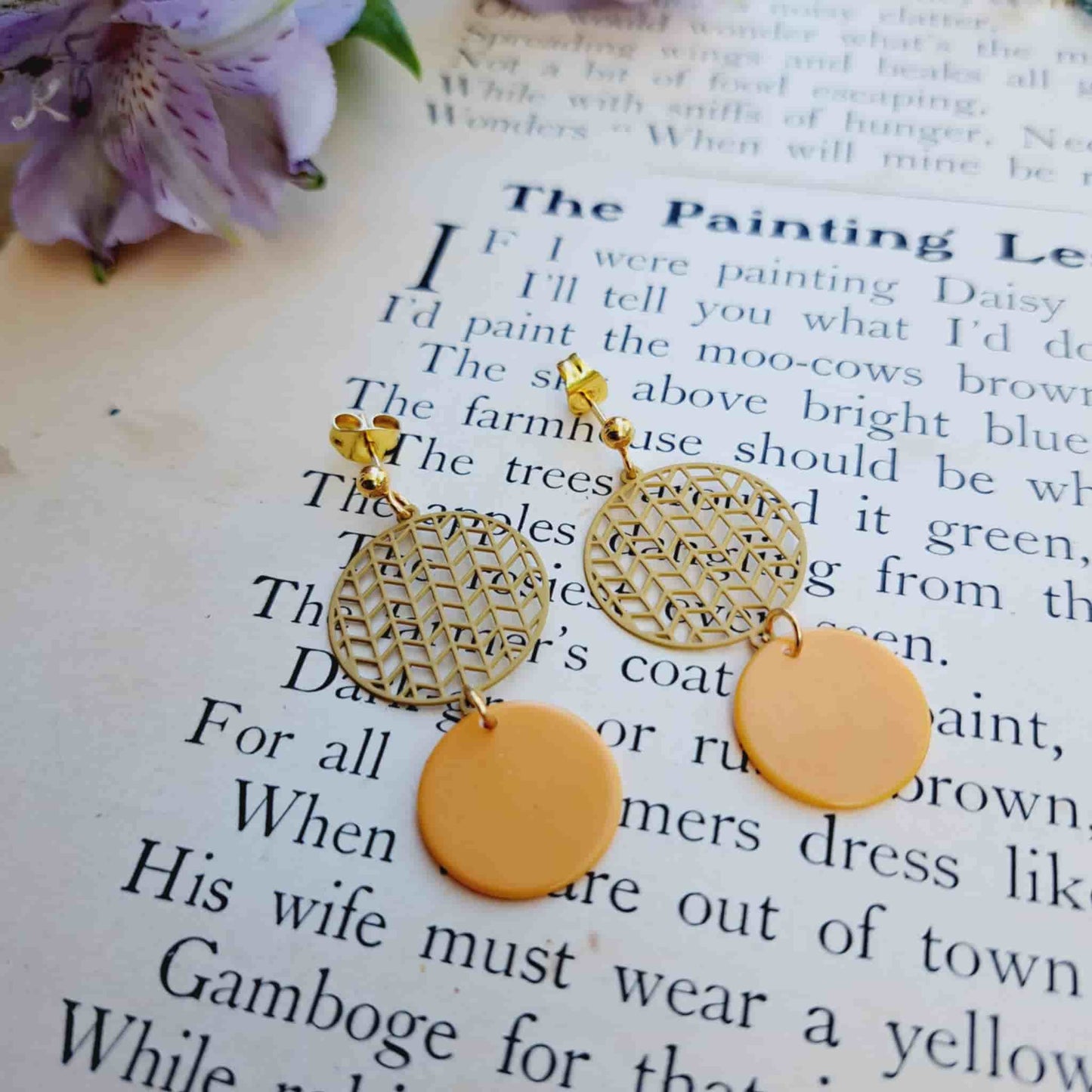 Geometric Filigree Earrings
