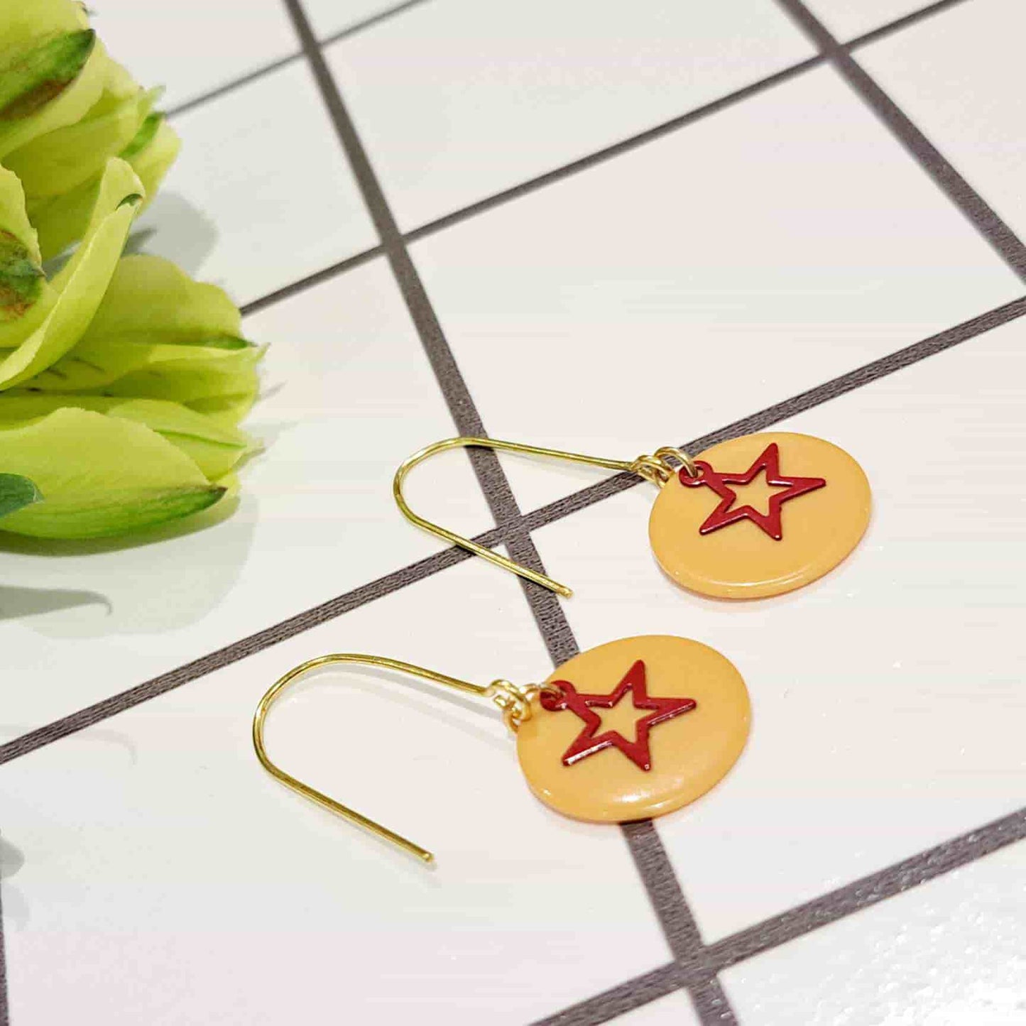 Bright Tiddlywink Star Earrings