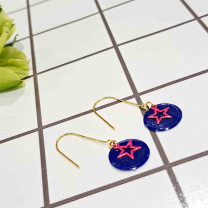 Bright Tiddlywink Star Earrings