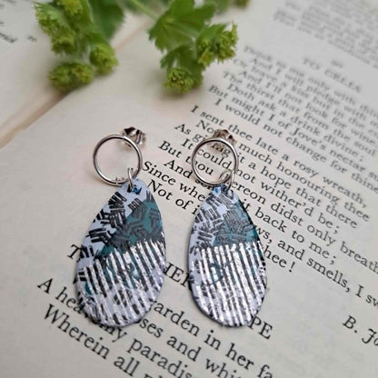 925 Sterling Silver Art Earrings