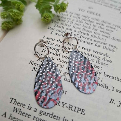 925 Sterling Silver Art Earrings