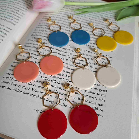 Hexagon Earrings