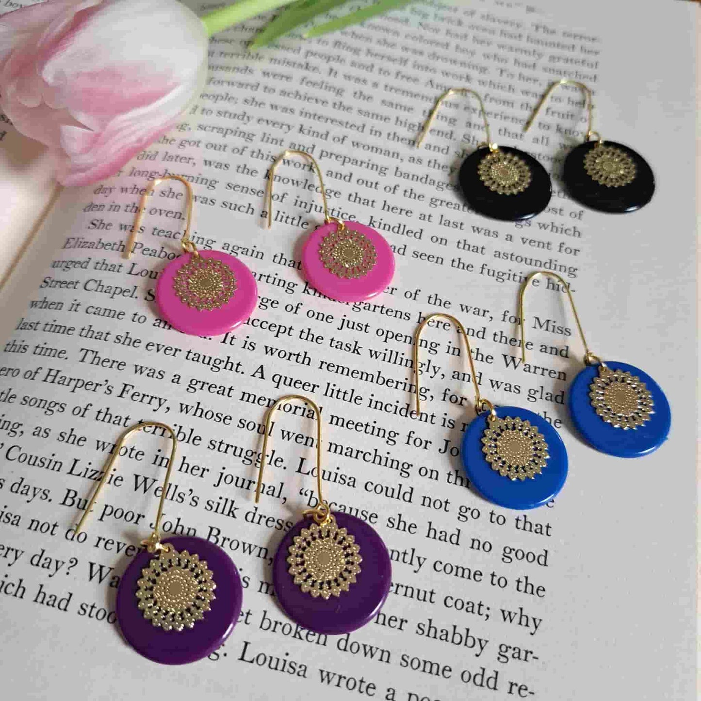 Tiddlywink Filigree Charm Earrings - Medium