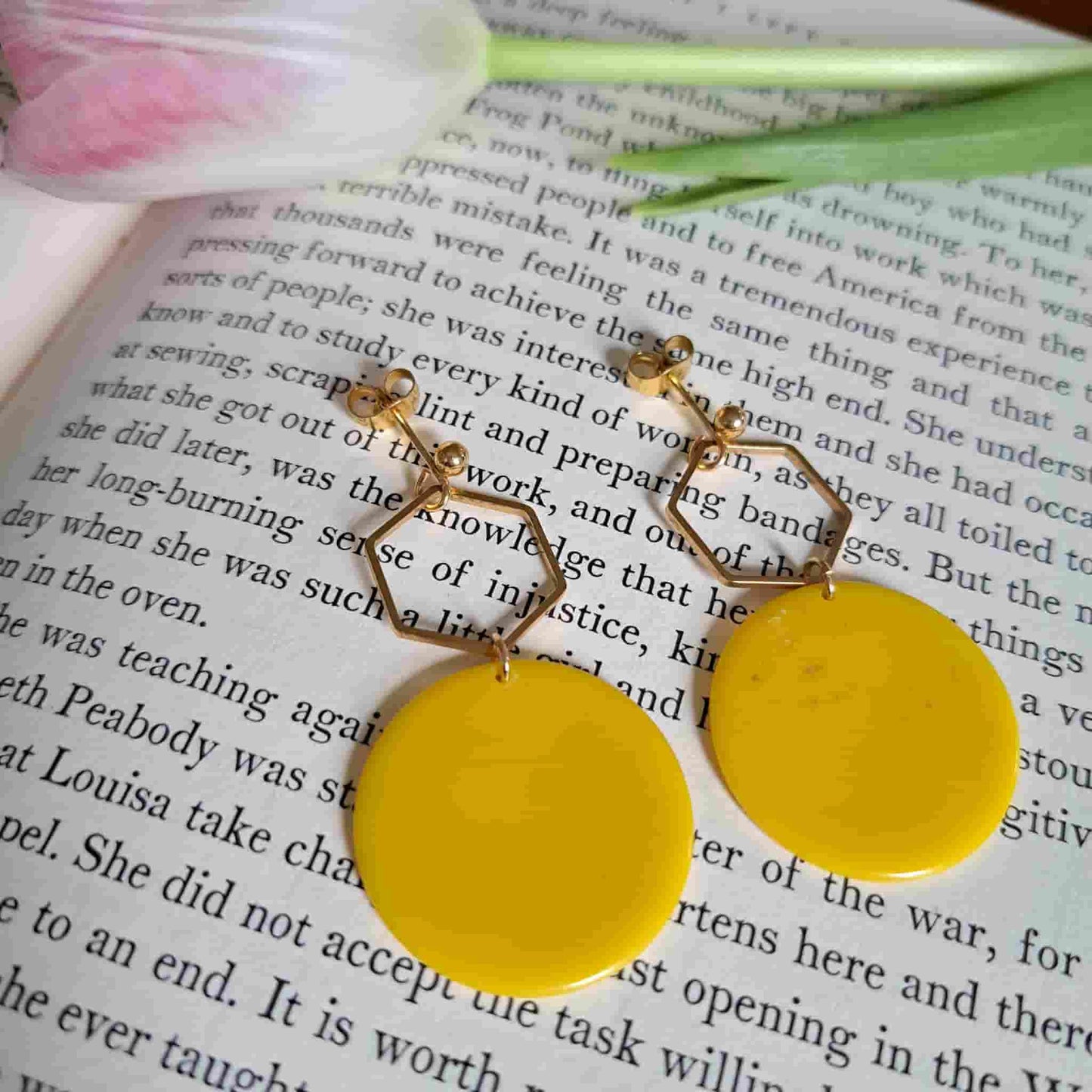 Hexagon Earrings